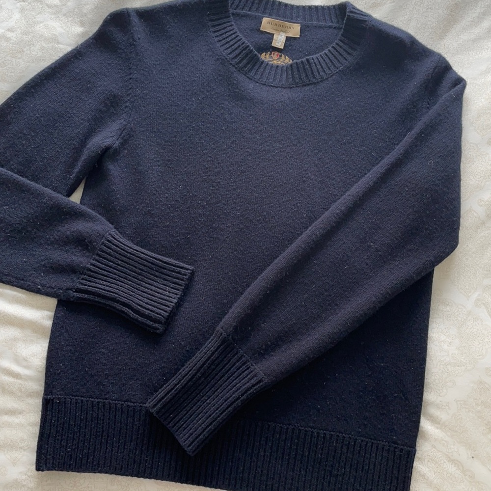 Pull de cachemire marine Burberry